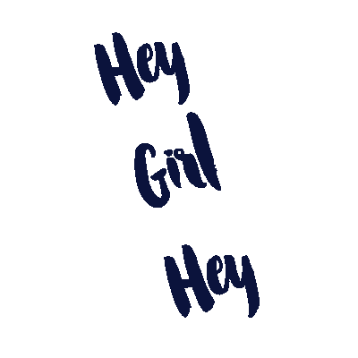 Hey Girl Coffee Sticker by Little Words Project