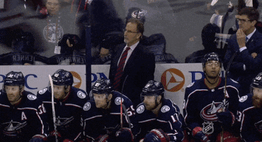 happy columbus blue jackets GIF by NHL