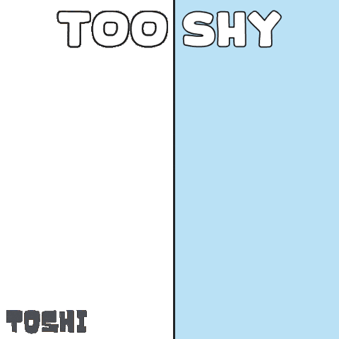 Awkward Too Shy Sticker by Toshithecat