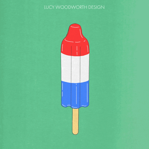 Ice Cream Summer GIF by Lucy Woodworth Design