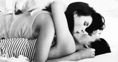 lesbian kiss kissing GIF