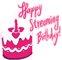Streaming Happy Birthday Sticker by Vinivia - Do it LIVE.