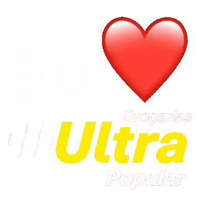 Eu Amo Sticker by Drogarias Ultra Popular VG