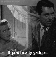 it practically gallops cary grant GIF by Head Like an Orange
