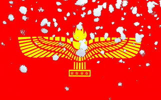Aramean-Center snow flag aramean suryoye GIF