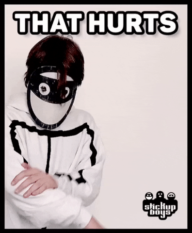 That Hurts GIF by Stick Up Music