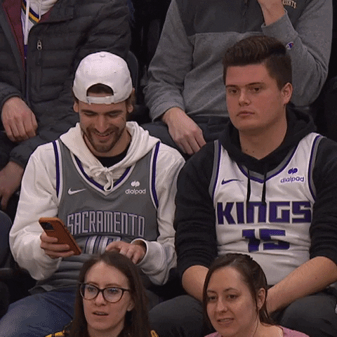 Read This Laughing GIF by Sacramento Kings