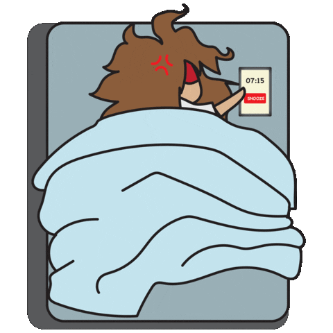 Sleepy Wake Up Sticker