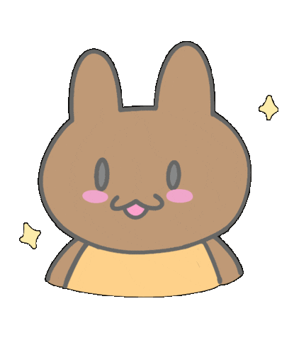 Happy Rabbit Celebration Sticker