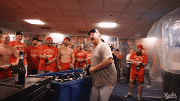 Celebration Baseball GIF by Cincinnati Reds