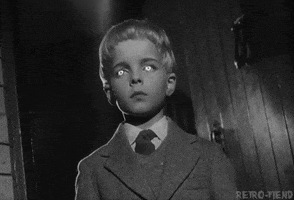 village of the damned horror GIF by RETRO-FIEND