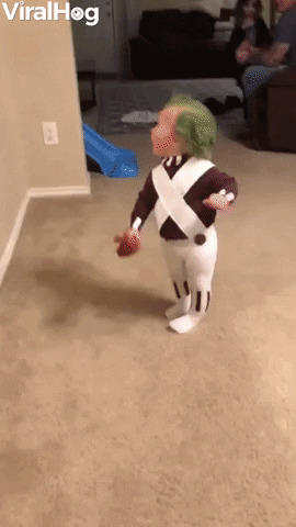 1-Year-Old Becomes Oompa Loompa For Halloween GIF by ViralHog