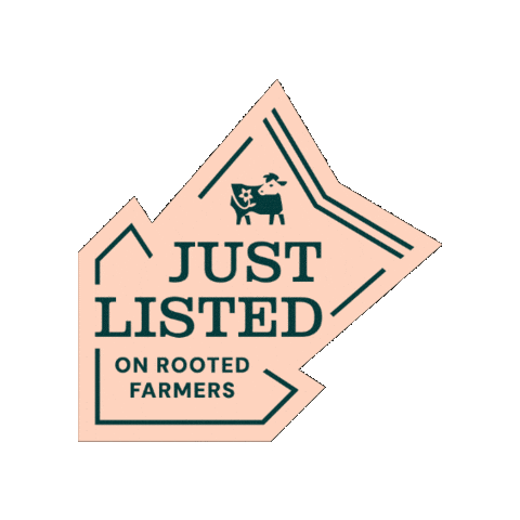 Justlisted Sticker by Rooted Farmers