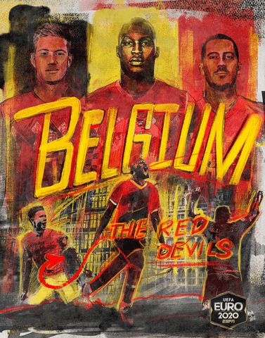 Euro 2020 Belgium GIF by ESPN