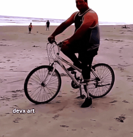 Beach Man GIF by DevX Art