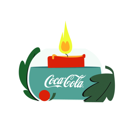 Christmas Candle Sticker by Coca-Cola