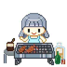 Bbq Eating Sticker