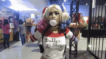 izzycortez bubblegum harleyquinn GIF