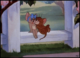 tom and jerry love GIF