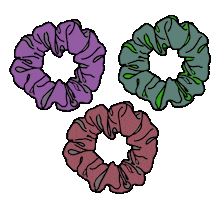 Scrunchie Sticker by CurlyMyself