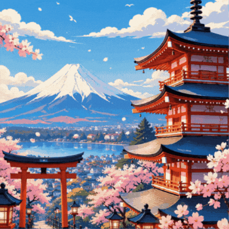 Mount Fuji Travel GIF by Concept Holidayz