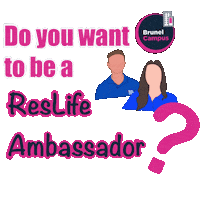 University Studentliving Sticker by Brunel Residences Ambassadors
