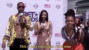 this is just ridiculous right now red carpet GIF by BET Awards