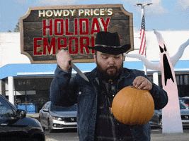 HowdyPrice halloween scary spooky cowboy GIF