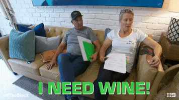 wine kerrie and spence GIF by theblock