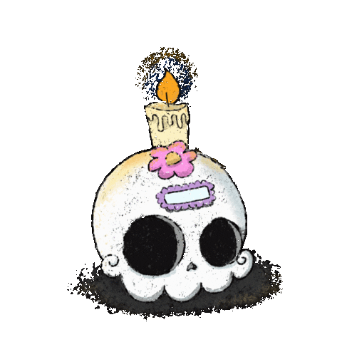 Halloween Skull Sticker