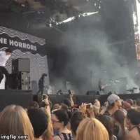 festival singer stage lead attempt GIF