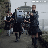 Goofing Off Sam Heughan GIF by Men in Kilts: A Roadtrip with Sam and Graham
