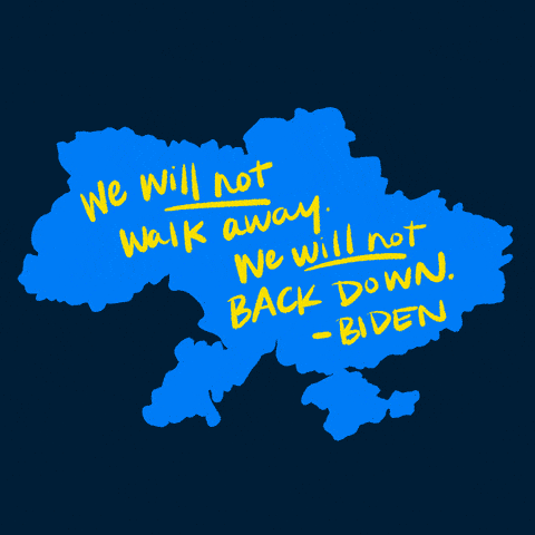 We will not walk away Ukraine