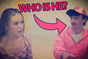 Pink Who Is He GIF