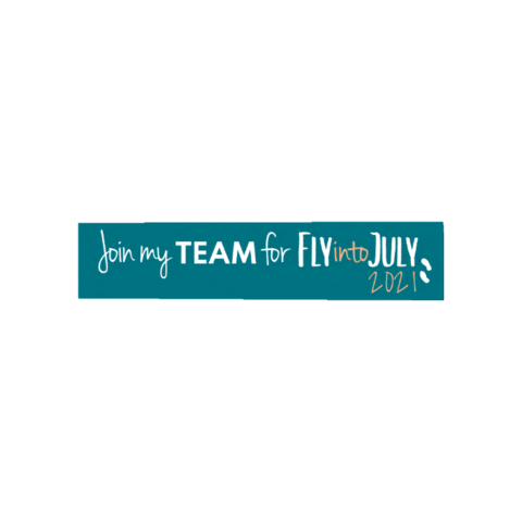 Fly into July Sticker