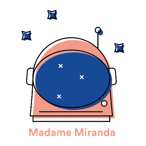 Space Pink Sticker by MadameMiranda