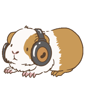 Licht Guineapig Sticker