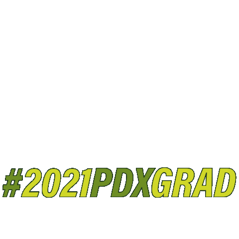 Commencement Class Of 2021 Sticker by Portland State University
