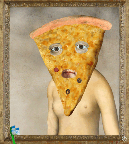 pizza face no olives GIF by Scorpion Dagger