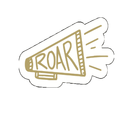 Black And Gold Lions Sticker by Lindenwood University