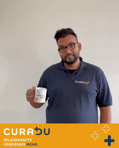 Strong Coffee GIF by Curadu GmbH