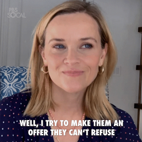 Negotiate Reese Witherspoon GIF by PBS SoCal - Find & Share on GIPHY