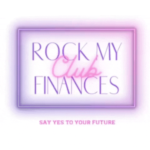 Text gif. Text, “Rock my finances club. Say yes to your future. Your life, your choice! Monthly seven seventy seven dollars. Quarterly seventeen seventy seven dollars. Save five dollars and fifty four cents. Annually seventy seven dollars and seventy seven cents. Save fifteen dollars and forty seven cents. No commission fee! No contract! Cancel anytime! Rock my finances club. Say yes to your future. RockMF.com.”