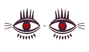 In Love Eyes Sticker by Serotina Media