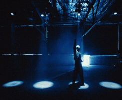 Blue Light Dancing GIF by Mergui
