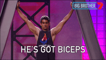 Big Brother Muscles GIF by Big Brother Australia