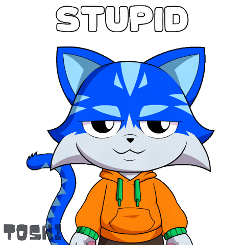 Cat Joking Sticker by Toshithecat