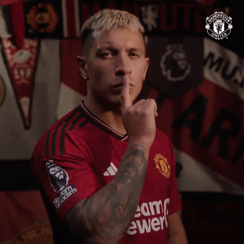 Football Be Quiet GIF by Manchester United