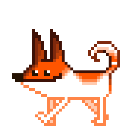 Dog Pixel Sticker by shurushok