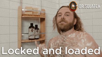 Lock N Load Shower GIF by DrSquatchSoapCo